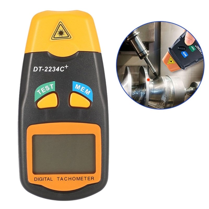 Light weights Digital Tachometer with No Contact Technology for Speed Testing