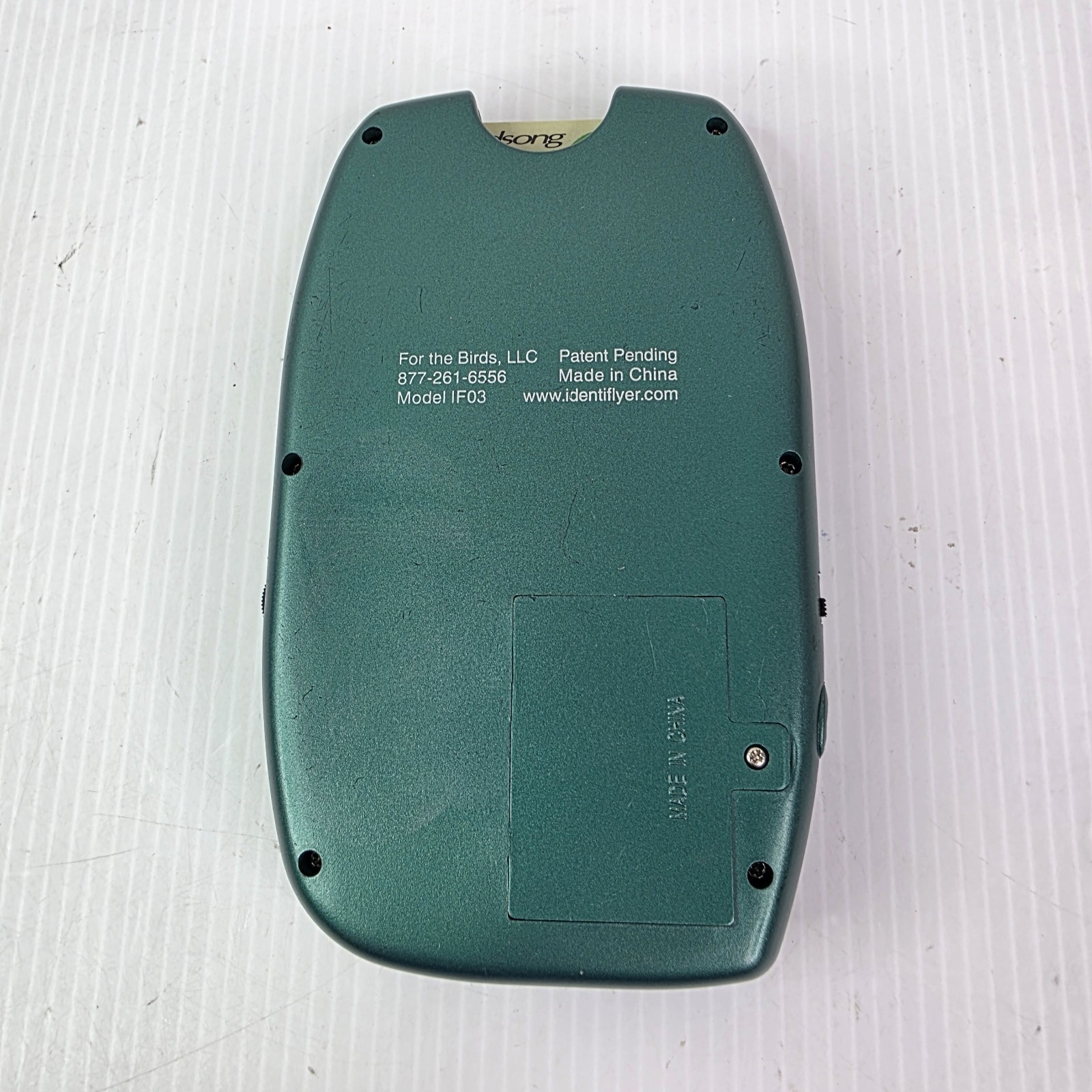 BirdSong IdentiFlyer w/ Yard Birds Series Two - One Card - Tested & Works