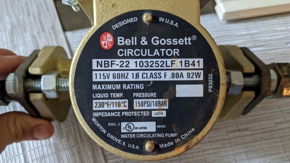 Bell & Grossett pump nbf-22