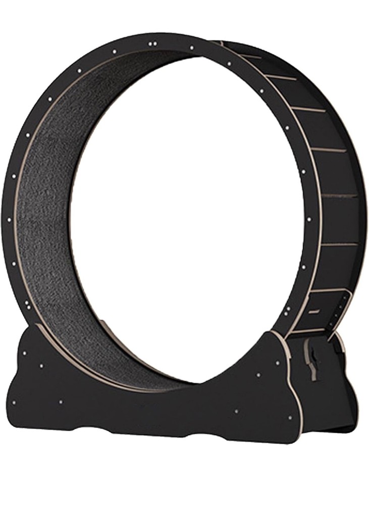 Wooden Cat Exercise Wheel black