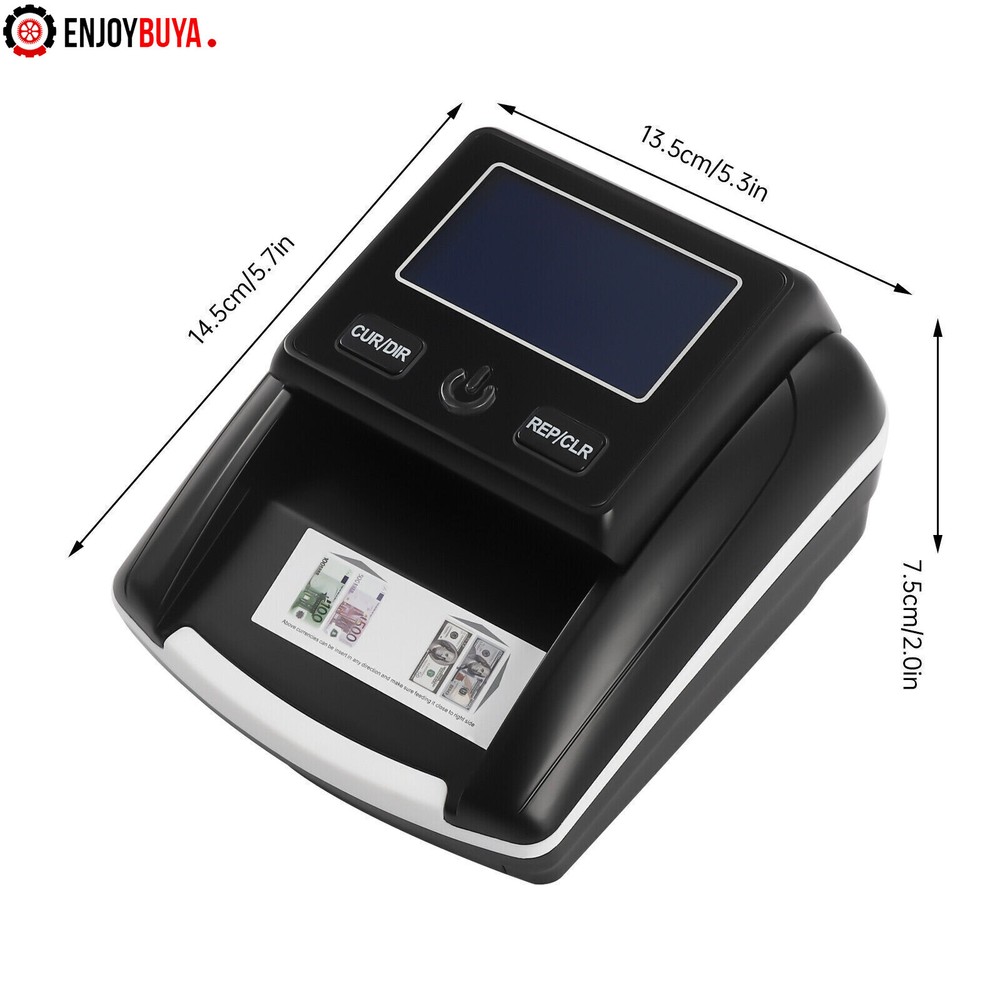 Automatic Bill Counter and Counterfeit Detector with UV, MG, IR Technology