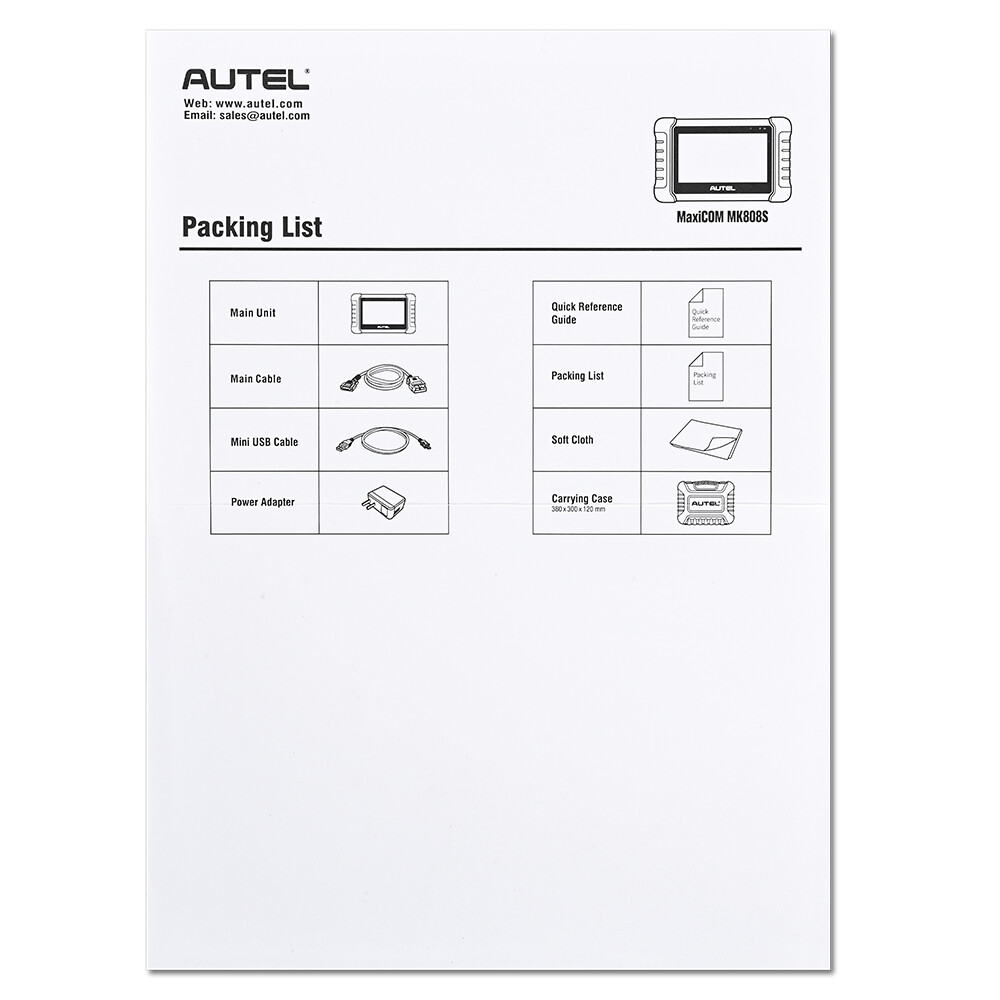 2026 Autel MaxiCOM MK808S Bidirectional Car Diagnostic Scanner Tool Key Coding