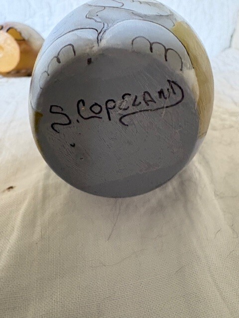 Handmade wooden nesting wild animals