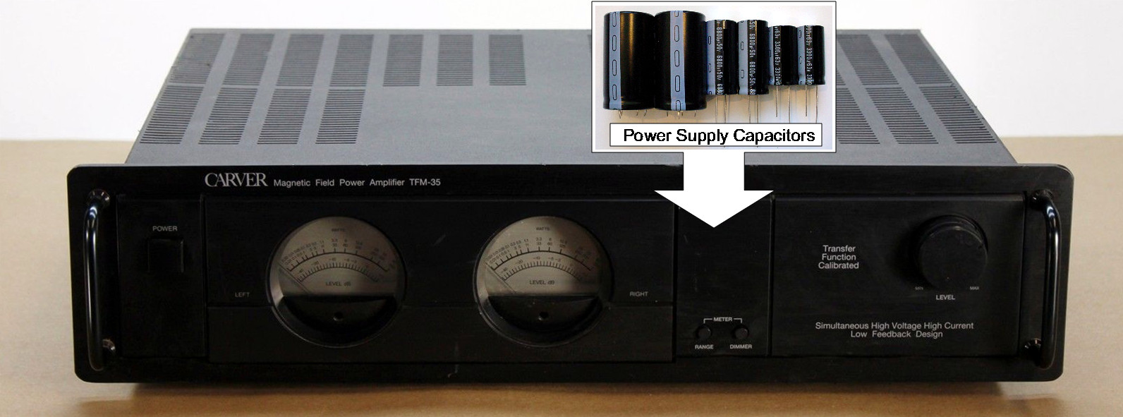 New Upgrade Power Supply Capacitors to Repair/Upgrade CARVER TFM-24 25 35 35X 55