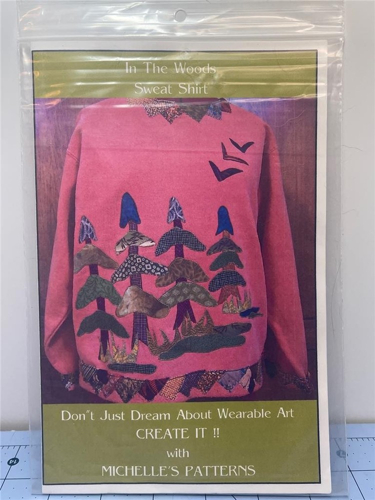 CREATE IT WITH MICHELLE'S PATTERNS - Applique Pattern - IN THE WOODS SWEAT SHIRT