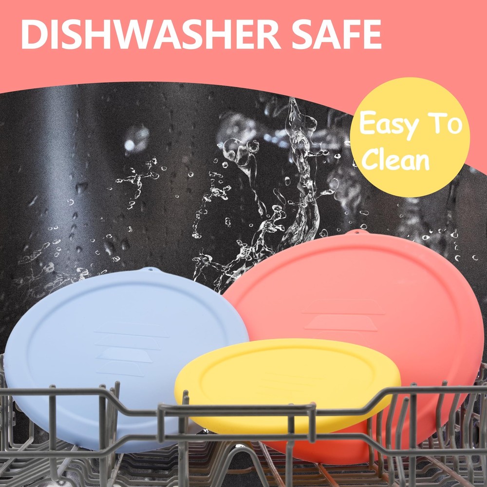 Silicone Replacement Lids Only Fit for Pyrex 322 1 Quart | 323 1.5 Quart | 32...