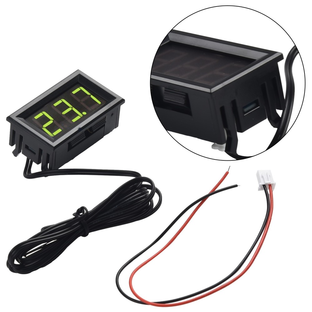 Mini LCD Digital Thermometer Temperature Car Meter Gauge With Probe DC 5V~12V