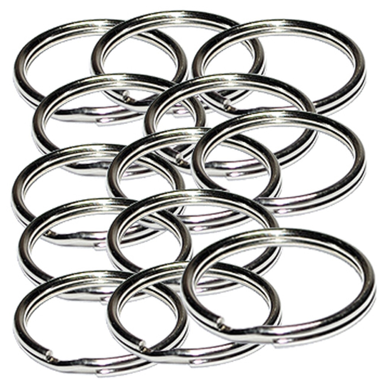 KEY SPLIT RING 15mm STAINLESS STEEL SILVER DIAMETER SPLIT RING WHOLESALE