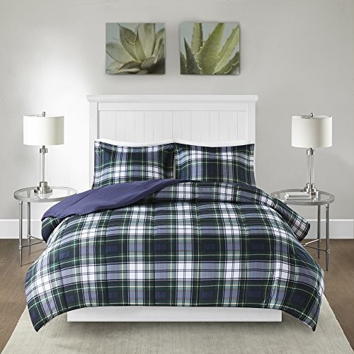 Parkston Down Alternative Comforter Mini Set, Full/ Queen Full/Queen Navy
