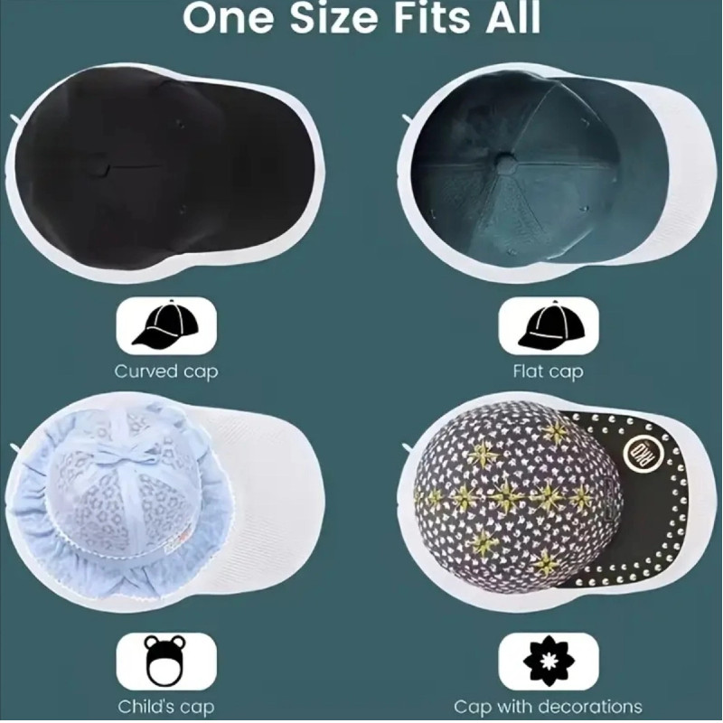 2x Hat Washer for Washing Machine,Hat Cleaner for Baseball Caps with Frame Cage