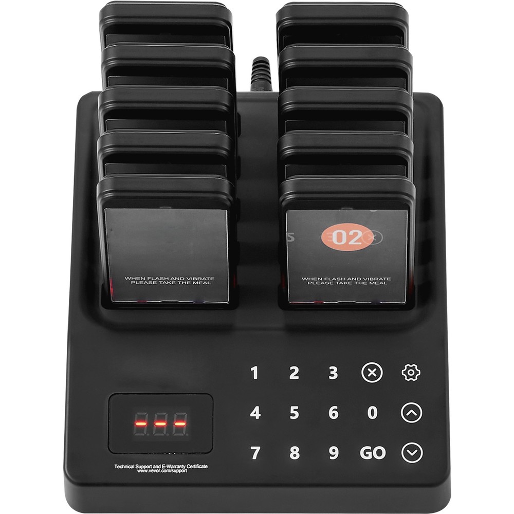Restaurant Wireless Pager System 10 Call Coasters Guest Queuing Calling