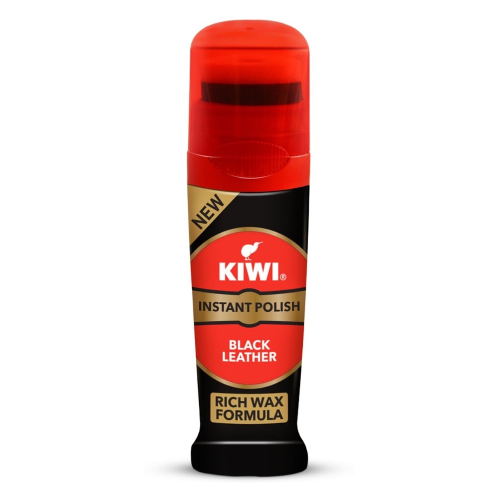 Kiwi Instant Polish - Black Leather 75 ml