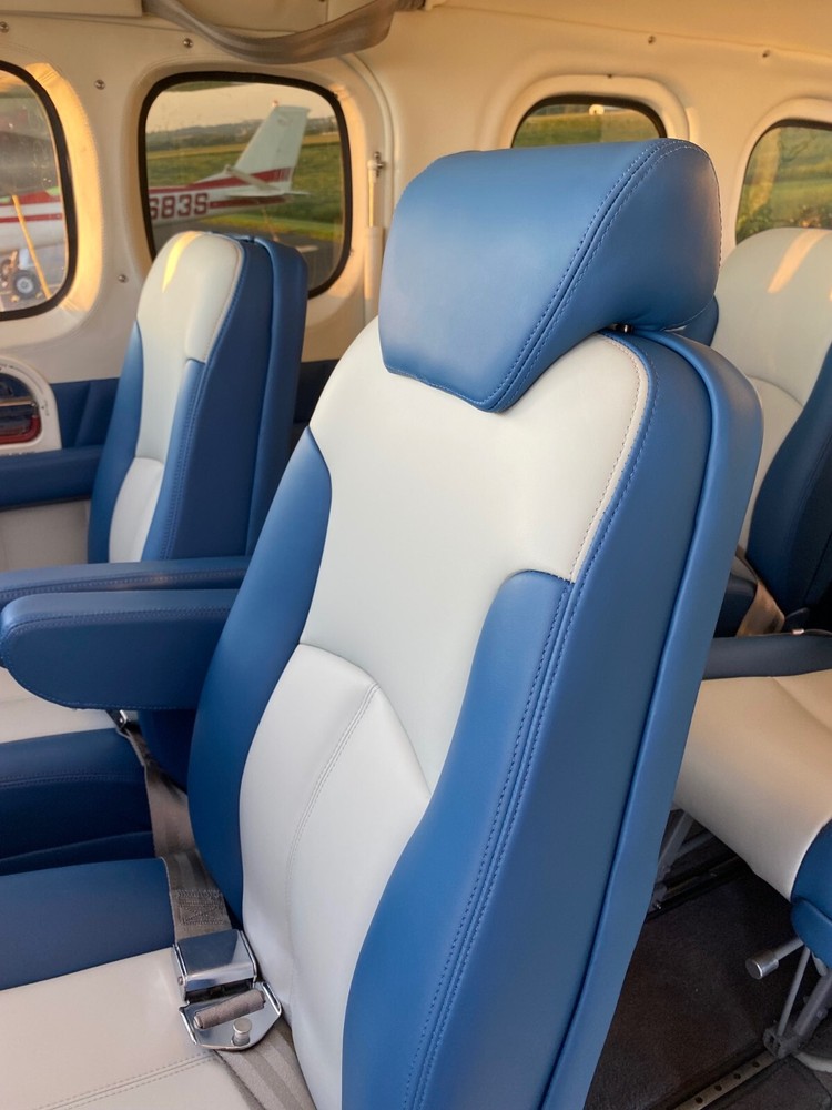 Cessna 177 Cardinal complete custom leather interior