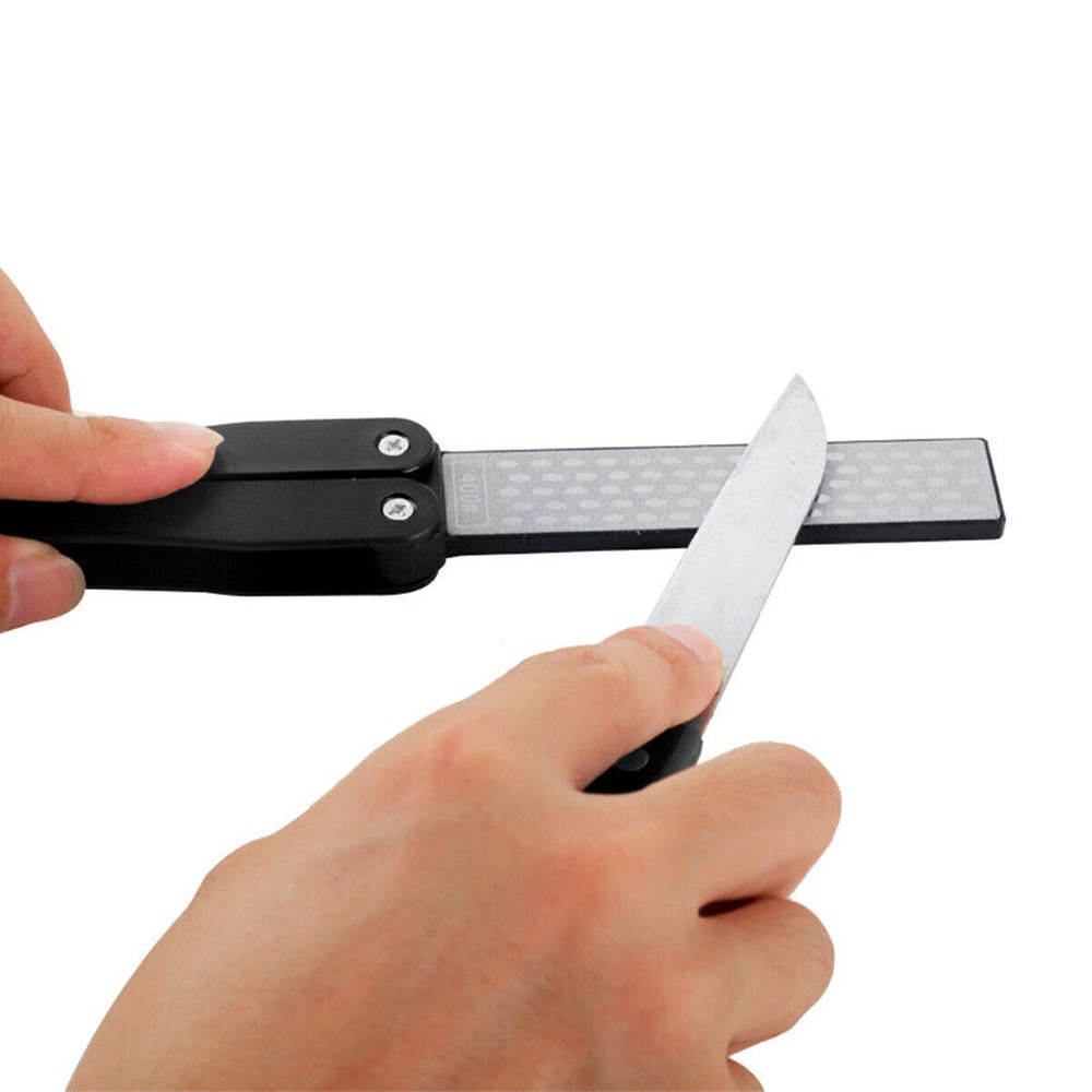Portable Double-sided Fold Pocket Sharpener Diamond Knife Sharpening Stone Toolm