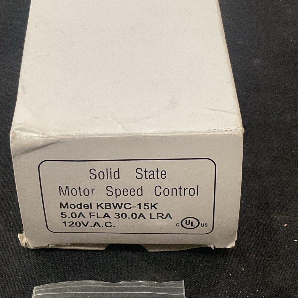KB Electronics KBWC-15K Solid State Motor Speed Control 5A 120V AC, 1 Pack S7