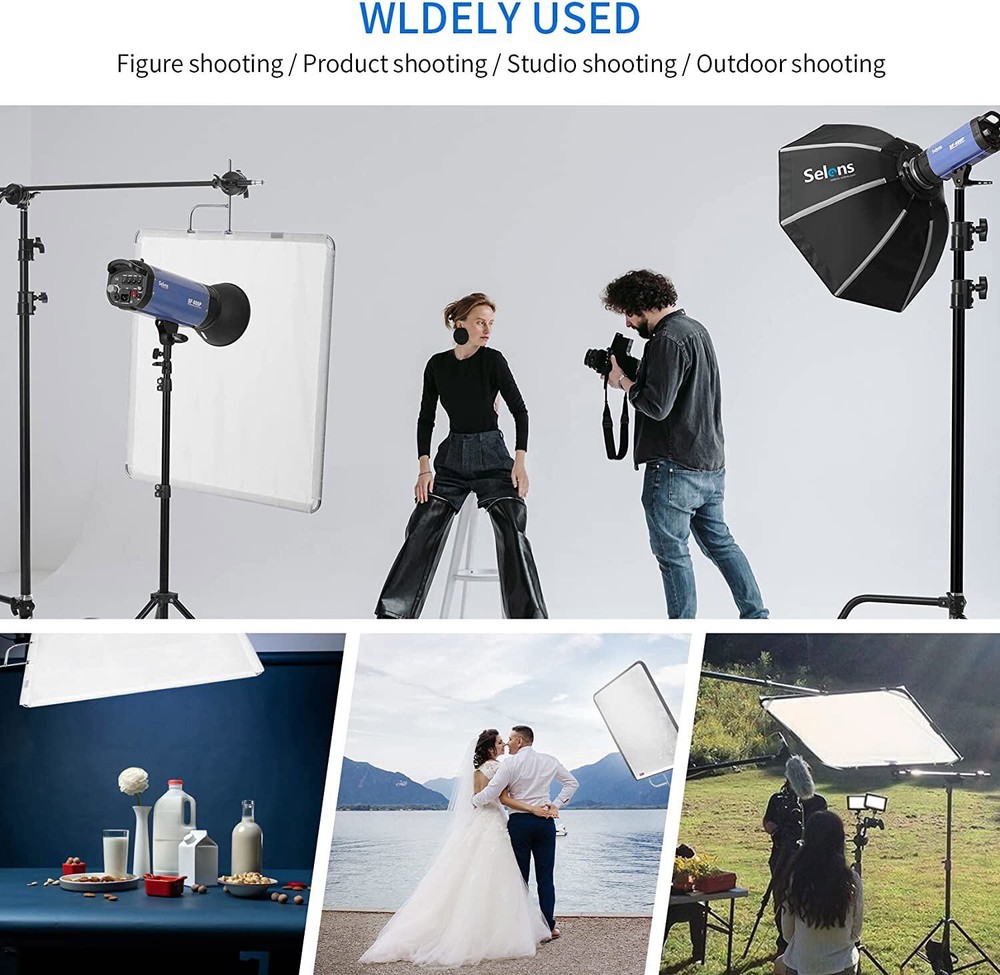 60-90CM Studio Quick Releas Flag Panel Reflector Diffuser Stainless Frame /Cloth