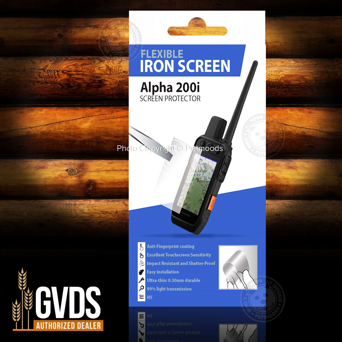 Garmin Alpha 200, 200i, 300, 300i Flexible Iron Screen Protector Shockproof