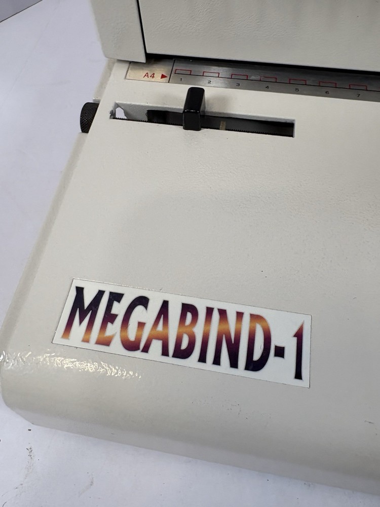 Megabind-1 Manual Comb Binding Machine Paper Punch Binder Office Untested