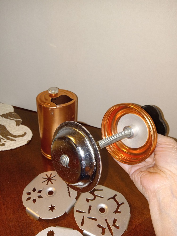 Vintage Copper Mirro –Dial-A-Cookie Press