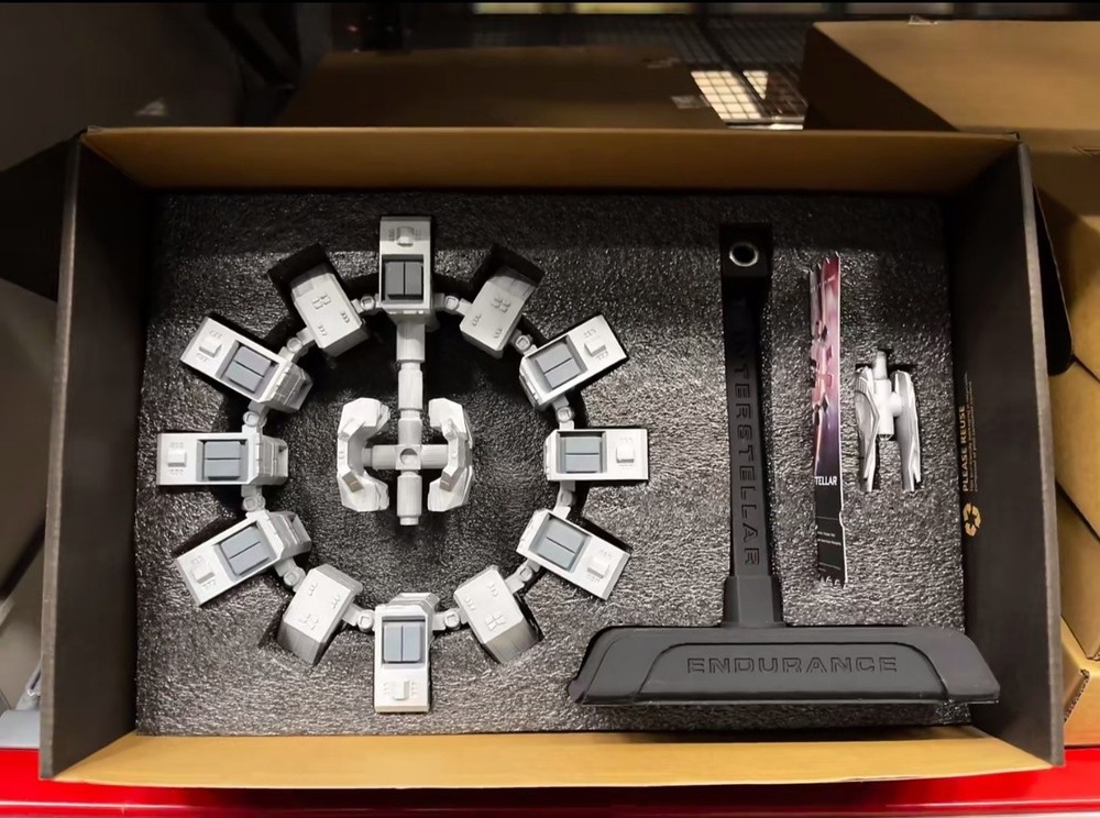 Interstellar Endurance Space Station Rotatable Model Ornament 3D Printed Gift