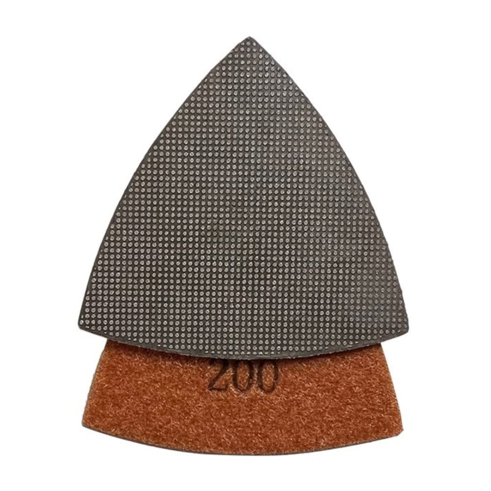 3" Triangular Diamond Grinding/Polishing Pads for Oscillating Multi-Tools, 30, 6
