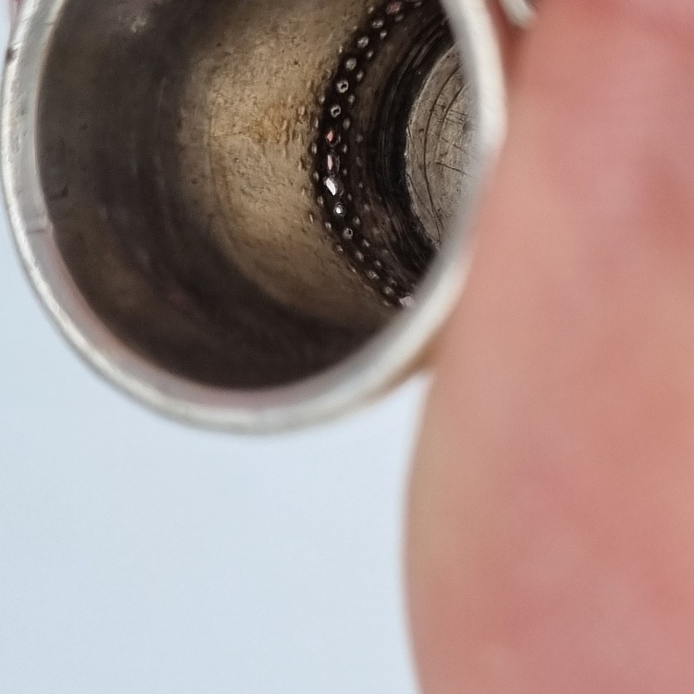 Antique Solid Silver Thimble Chester 1902