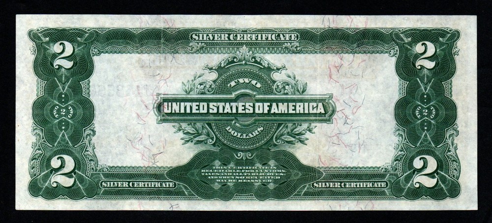 1899 $2 LARGE Size BEAUTIFUL XF+ Silver Certificate!