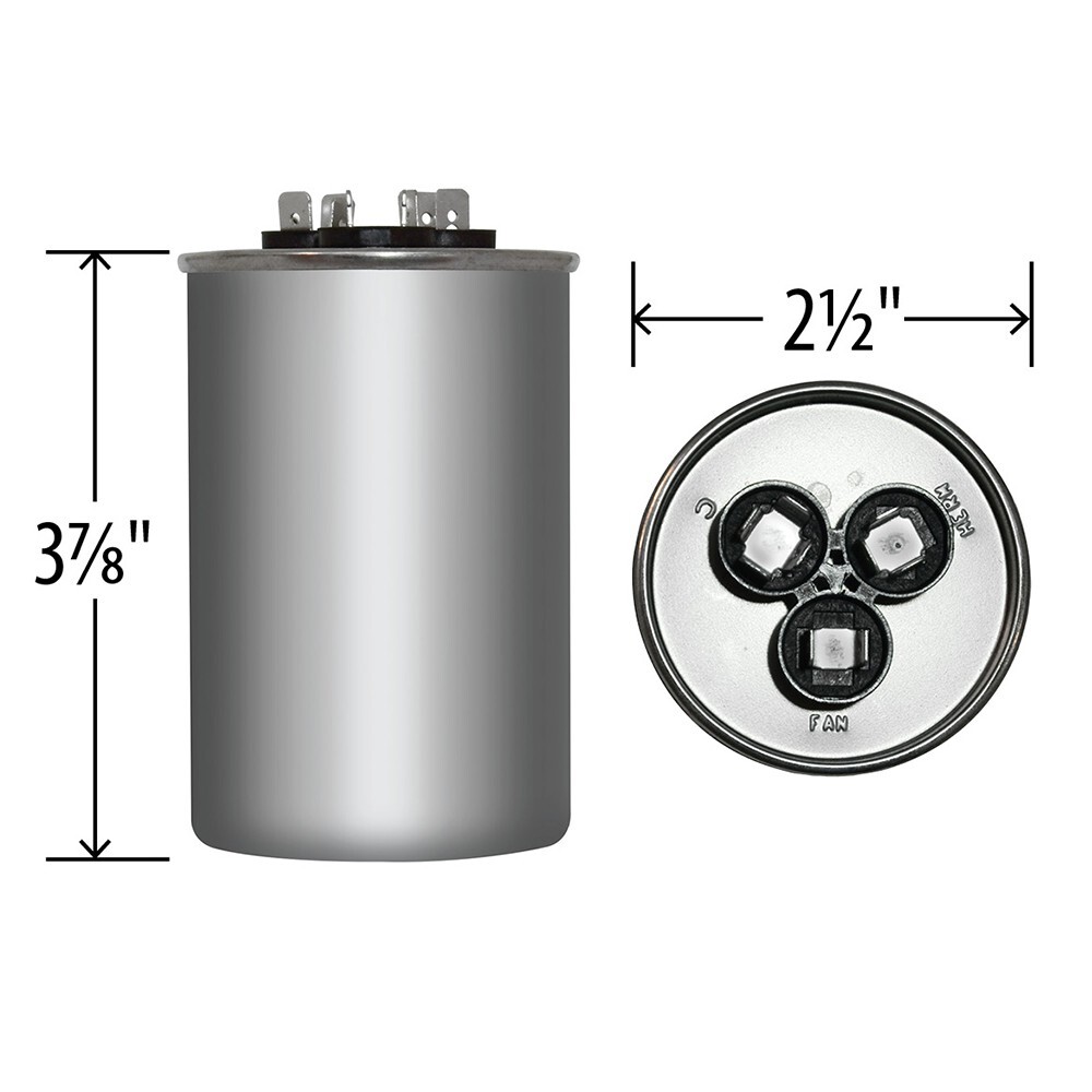 14289 - Mars OEM Replacement Run Capacitor 440/370 VAC 45/7.5 MFD Round