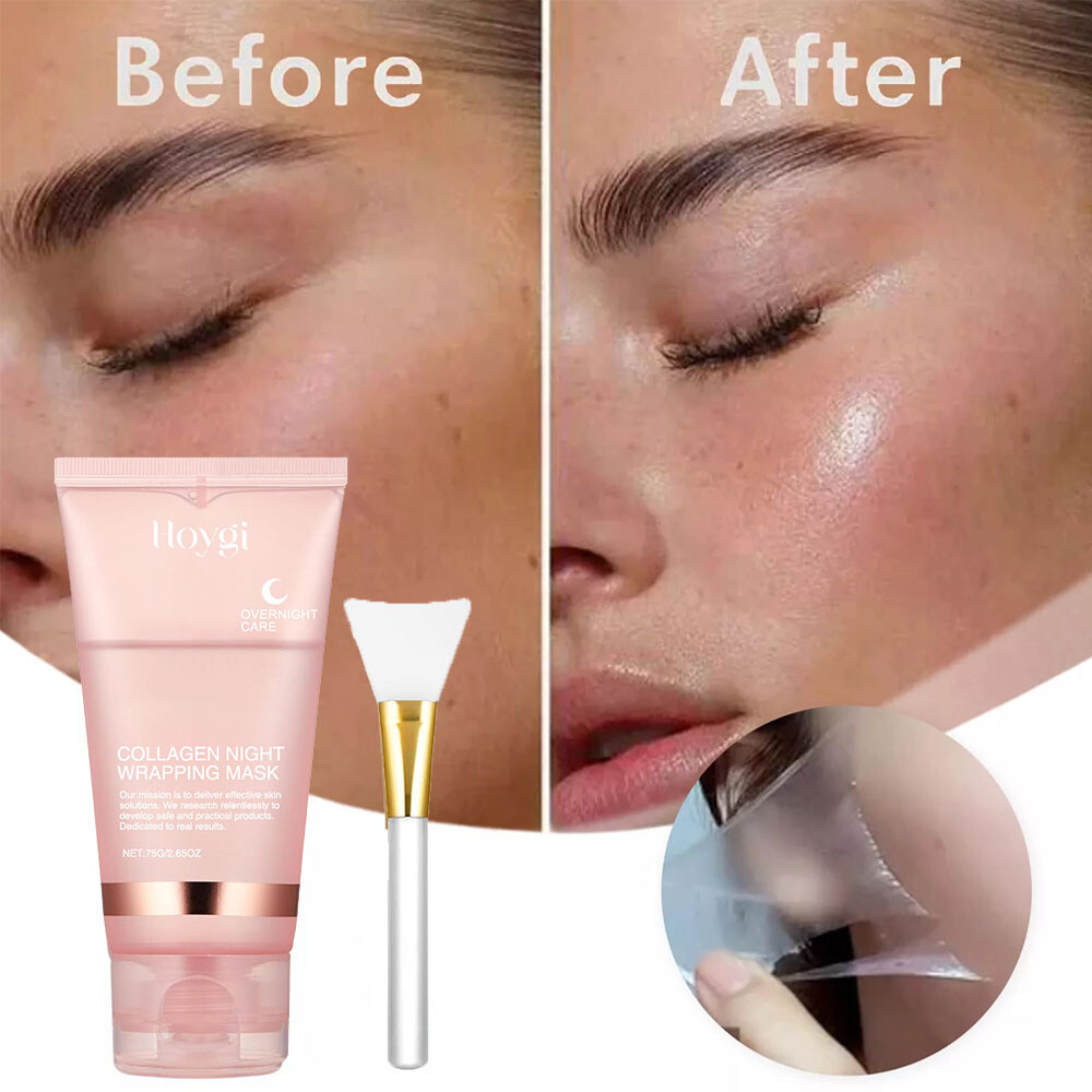 Collagen Overnight Wrapping Mask KOREAN GLASS SKIN ROUTINE elasticity hydration