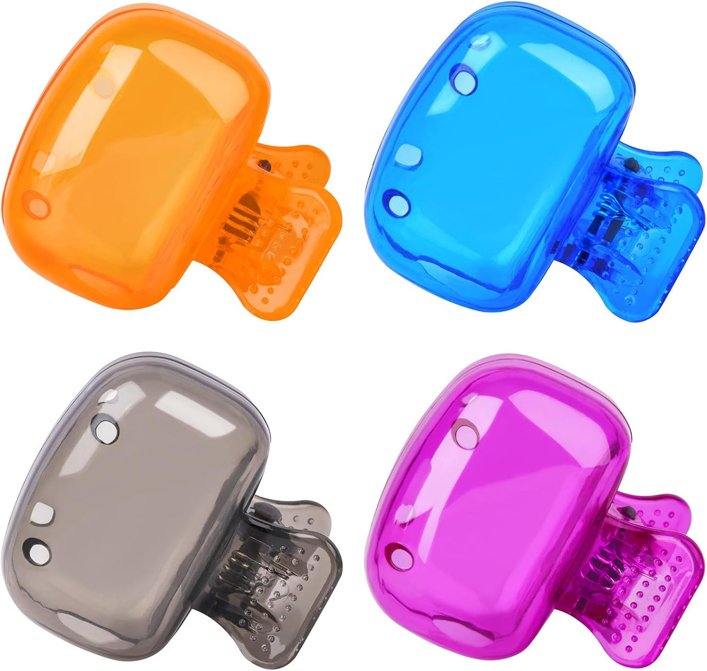 Travel Toothbrush Head Covers - Portable Protective Caps, 4 Pack