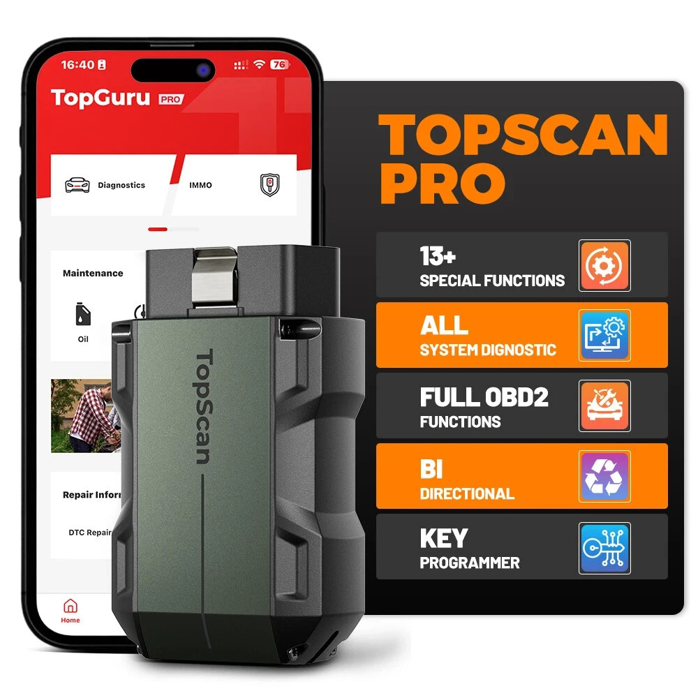 2025 NEW TOPDON PRO Car Key Coding Pin Code Reader All Key Lost Programming Tool