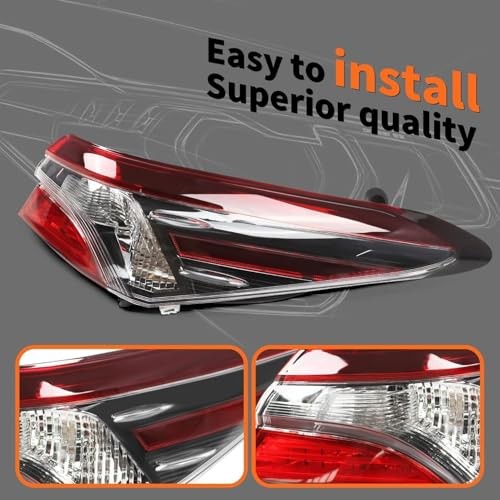 Outer Tail Light Compatible with Camry LE SE 2021 2022 Passenger Side Right
