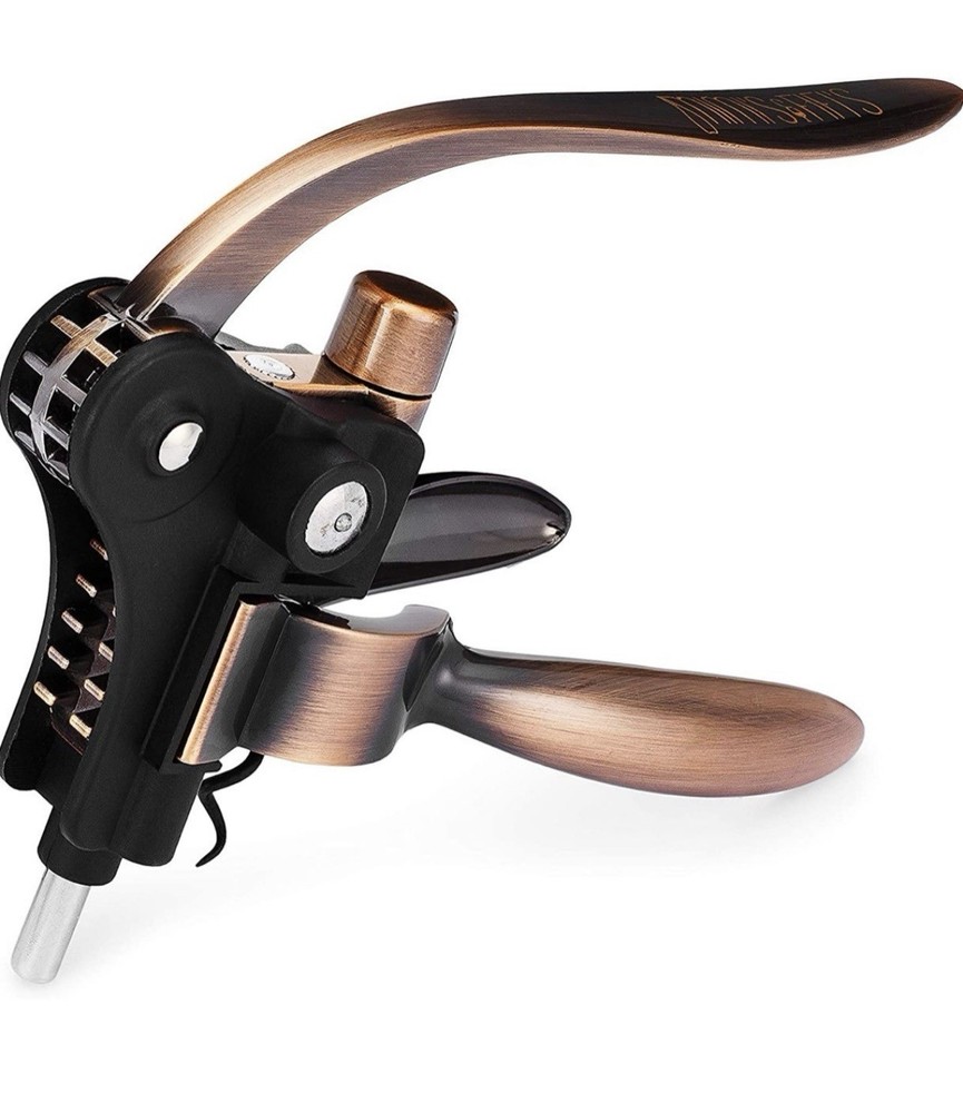 Lever Corkscrew Wine Bottle Opener Foil Cutter