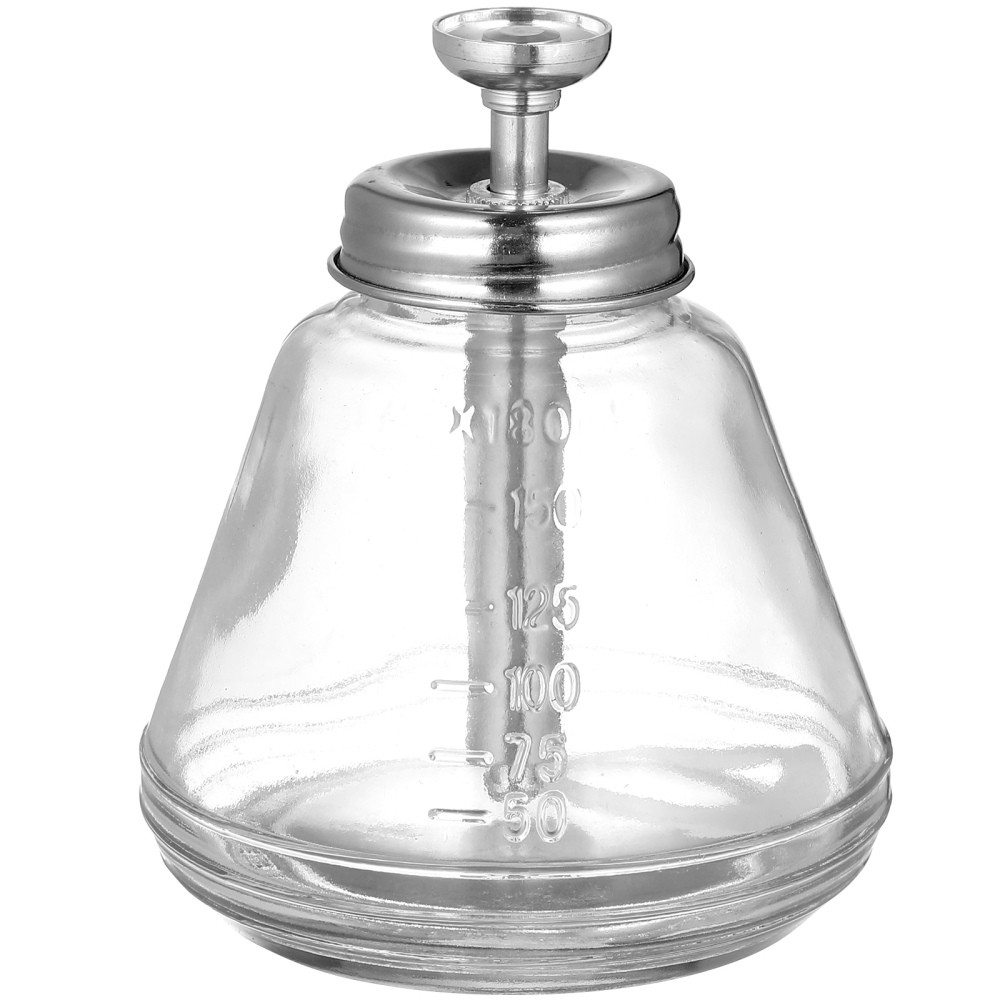 180 ML Push Glass Bottle Refillable Bottles Dispenser with Pump Small down