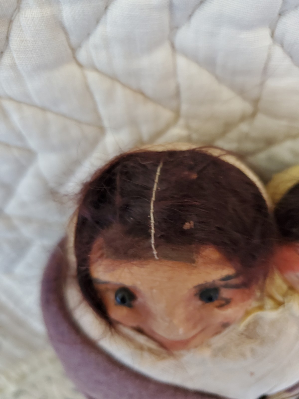 11" Early Mary Frances Woods Native American Indian Doll Skookum & Papoose