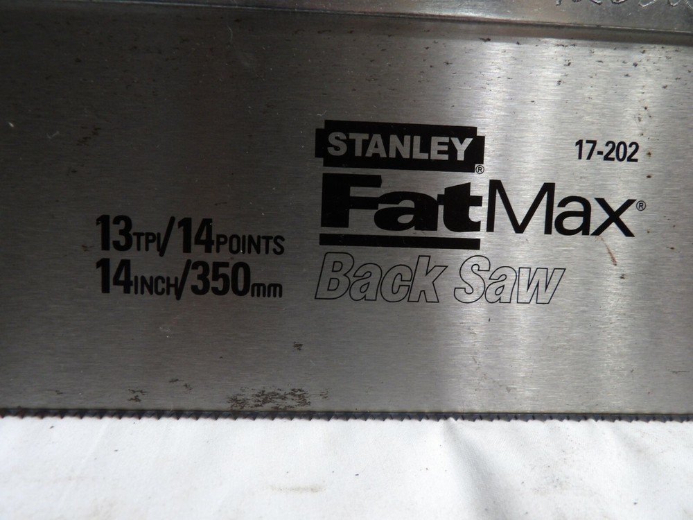 Stanley FatMax Fine Finish Back Saw #17-202