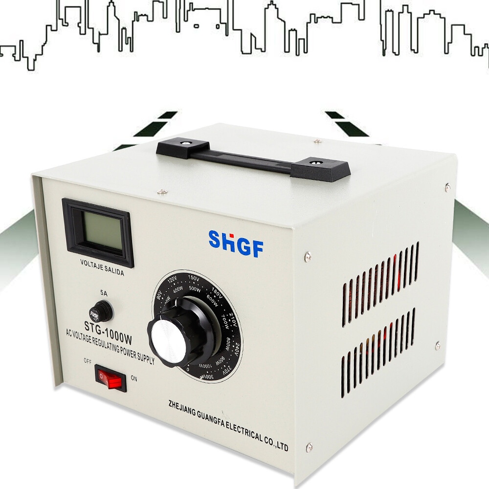 Single Phase STG-1000W Variac Transformer Variable AC Voltage Regulator 1kw
