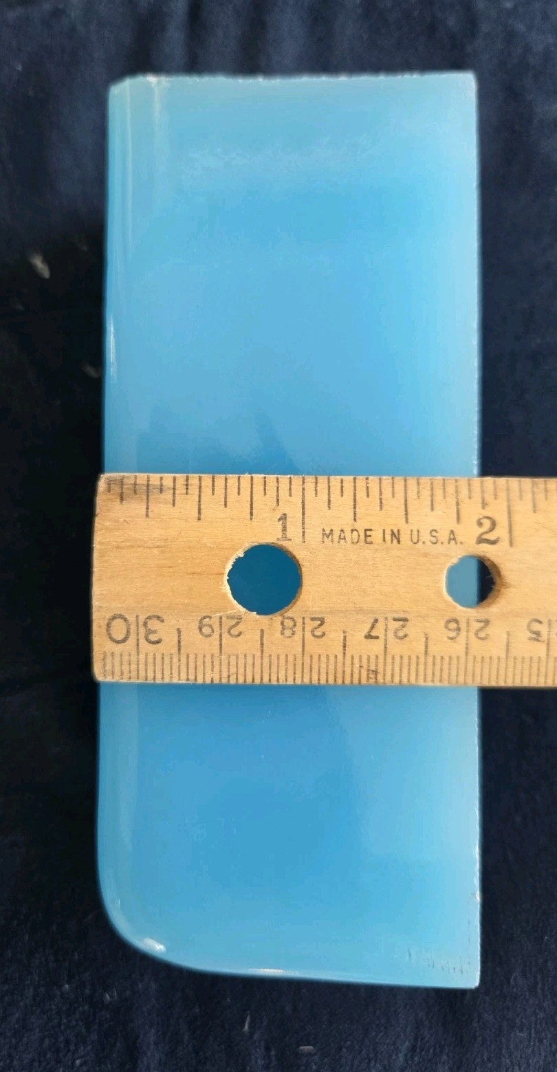 Sky Blue Color Glass Tile Block 4 Slab Cab Bead Flint Knapping Display etc. 1.2#