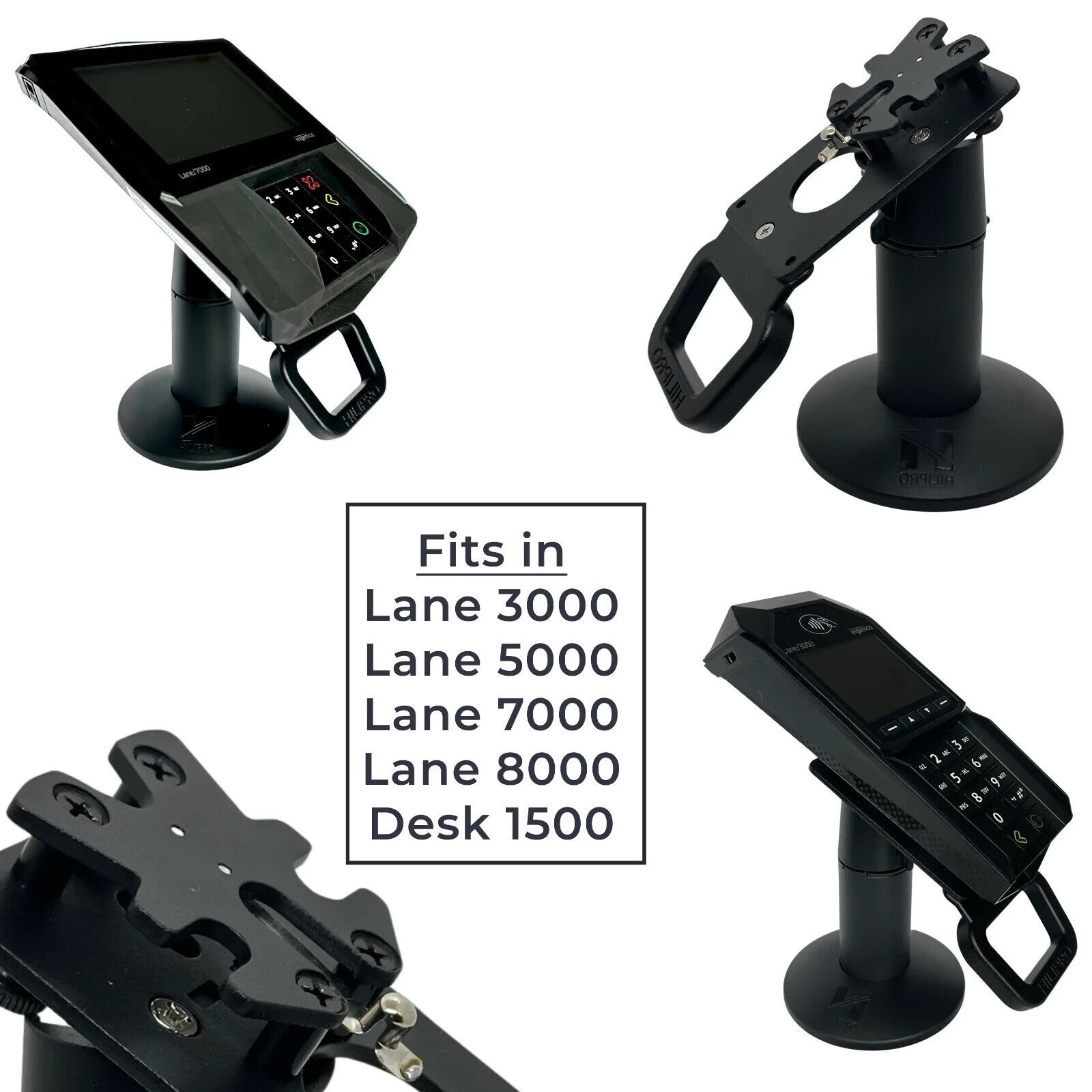 Stands for Ingenico Lane 3000, 5000, 7000,8000, Axium RX5000, RX7000, RX9000