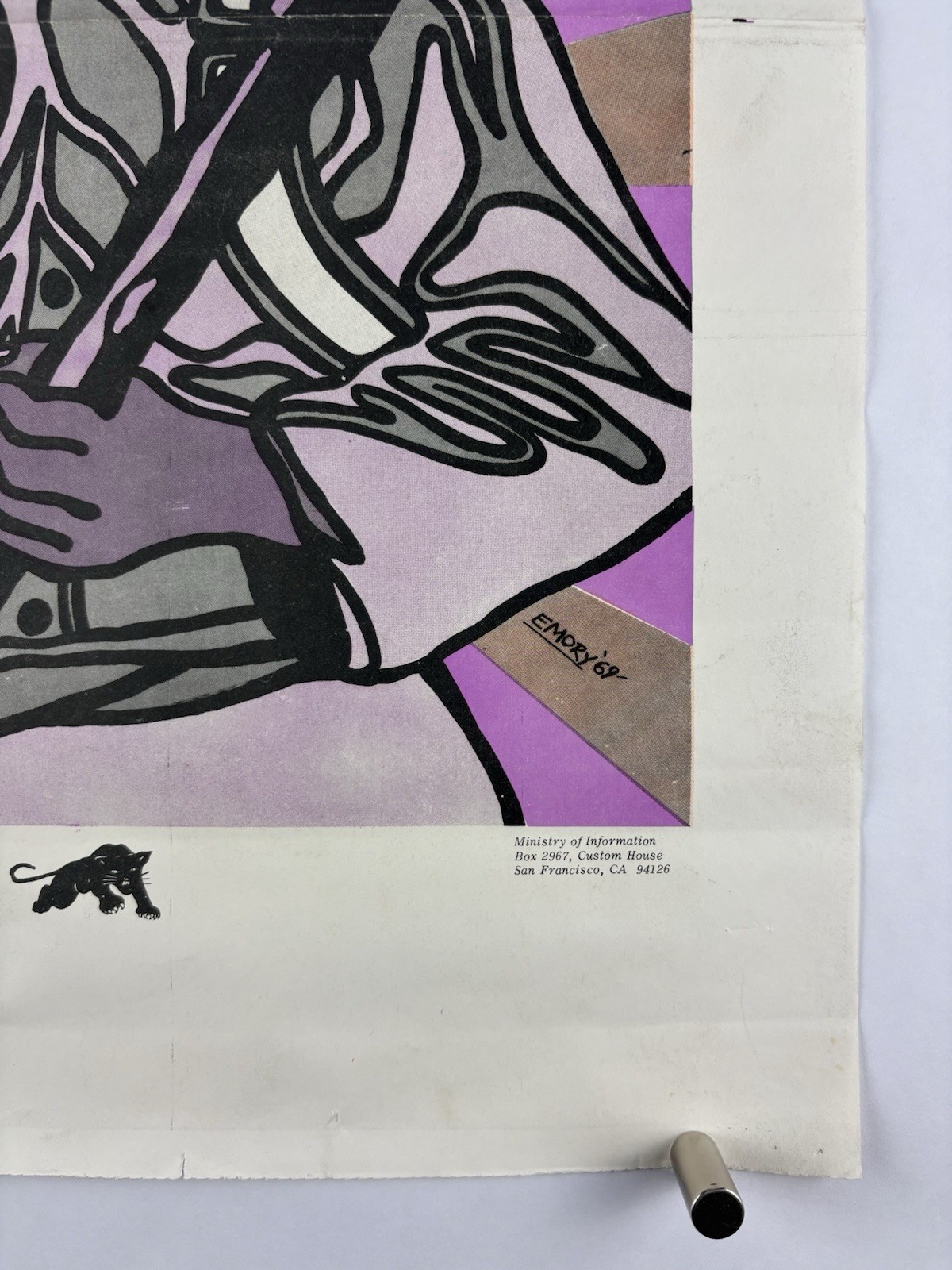 BLACK PANTHER PARTY Political Poster 1969 Emory Douglas AFRO AMERICAN SOLIDARITY