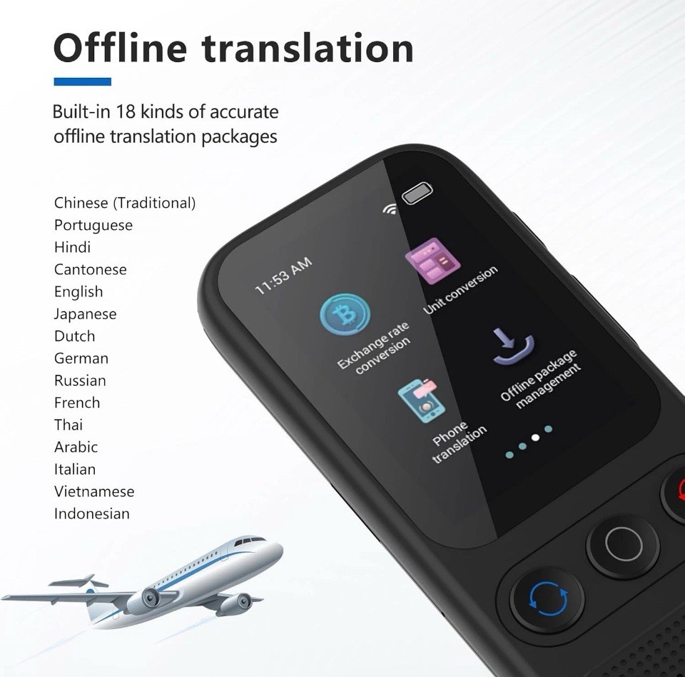 Language Translator Device, 138 Languages Supported, Instant Offline Language Tr