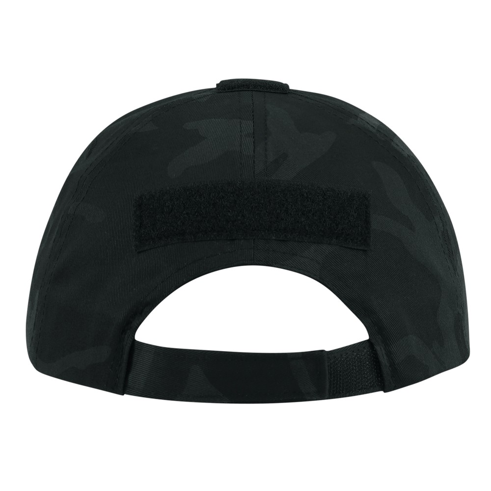 Midnight Black Camo Tactical Operator Adjustable Cap Hat
