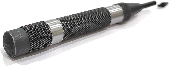 Automatic Center Punch Replaceable Hardened Steel Tip Medium Duty- USA FULFILLED