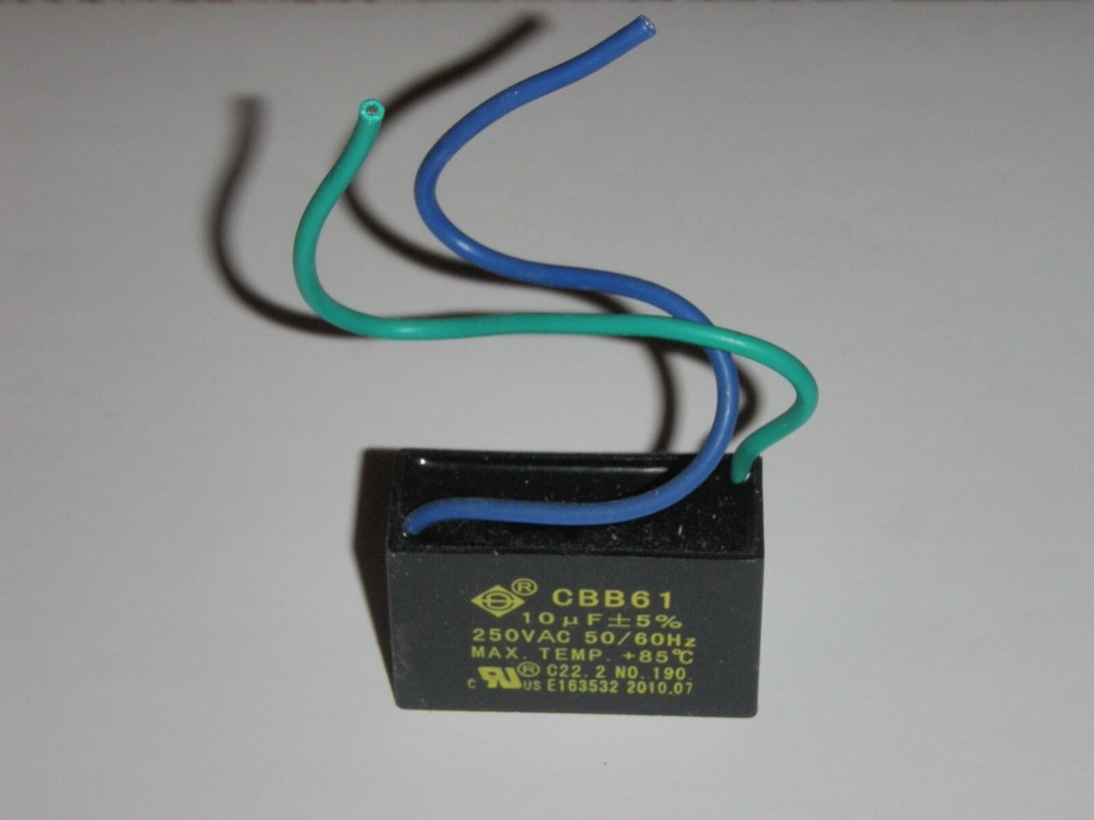 Run Capacitor for Motor in Breadman Bread Maker Machine Model TR2700 only
