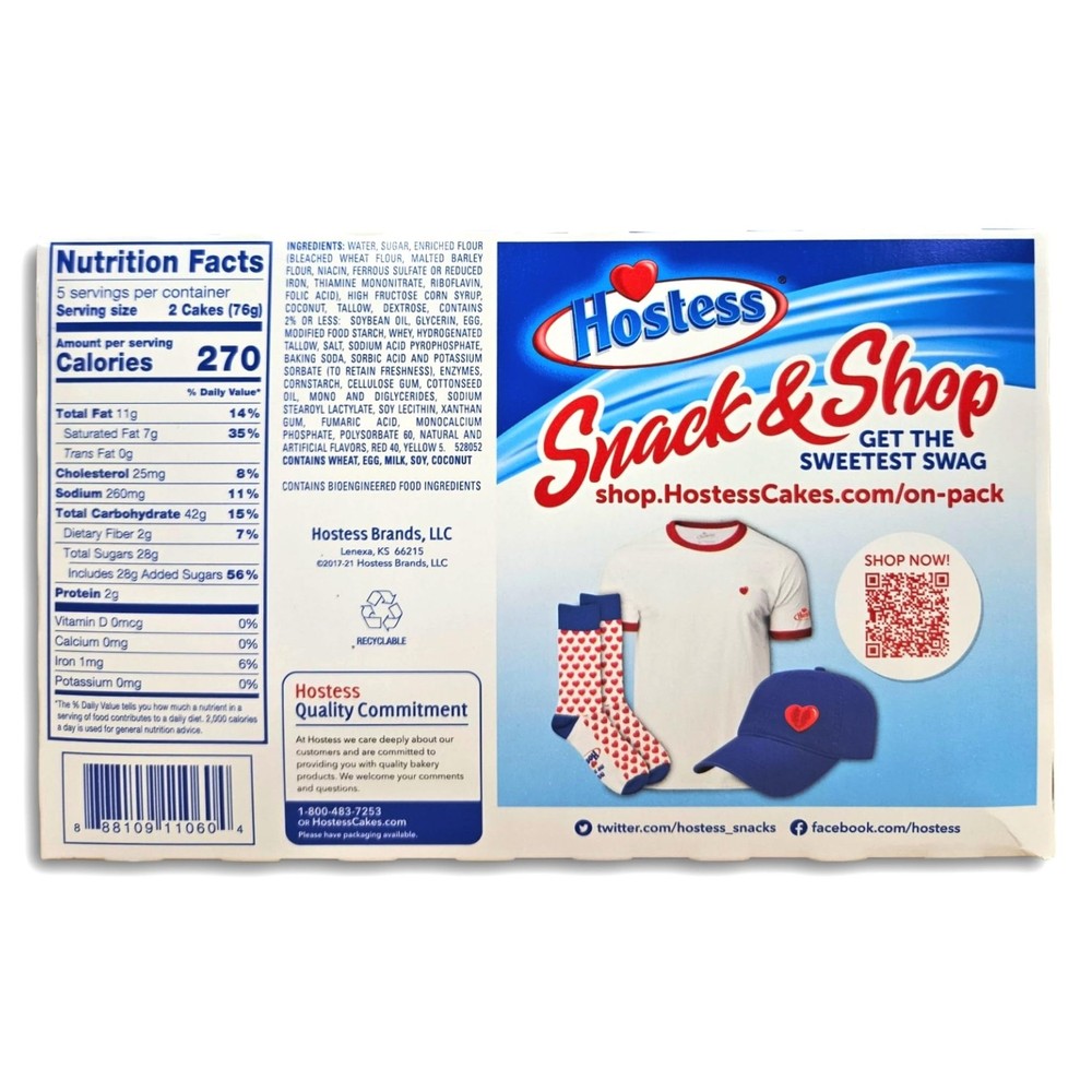 Hostess Raspberry Zingers Value Pack, 10 Individually Wrapped | 4 Box (40 Total