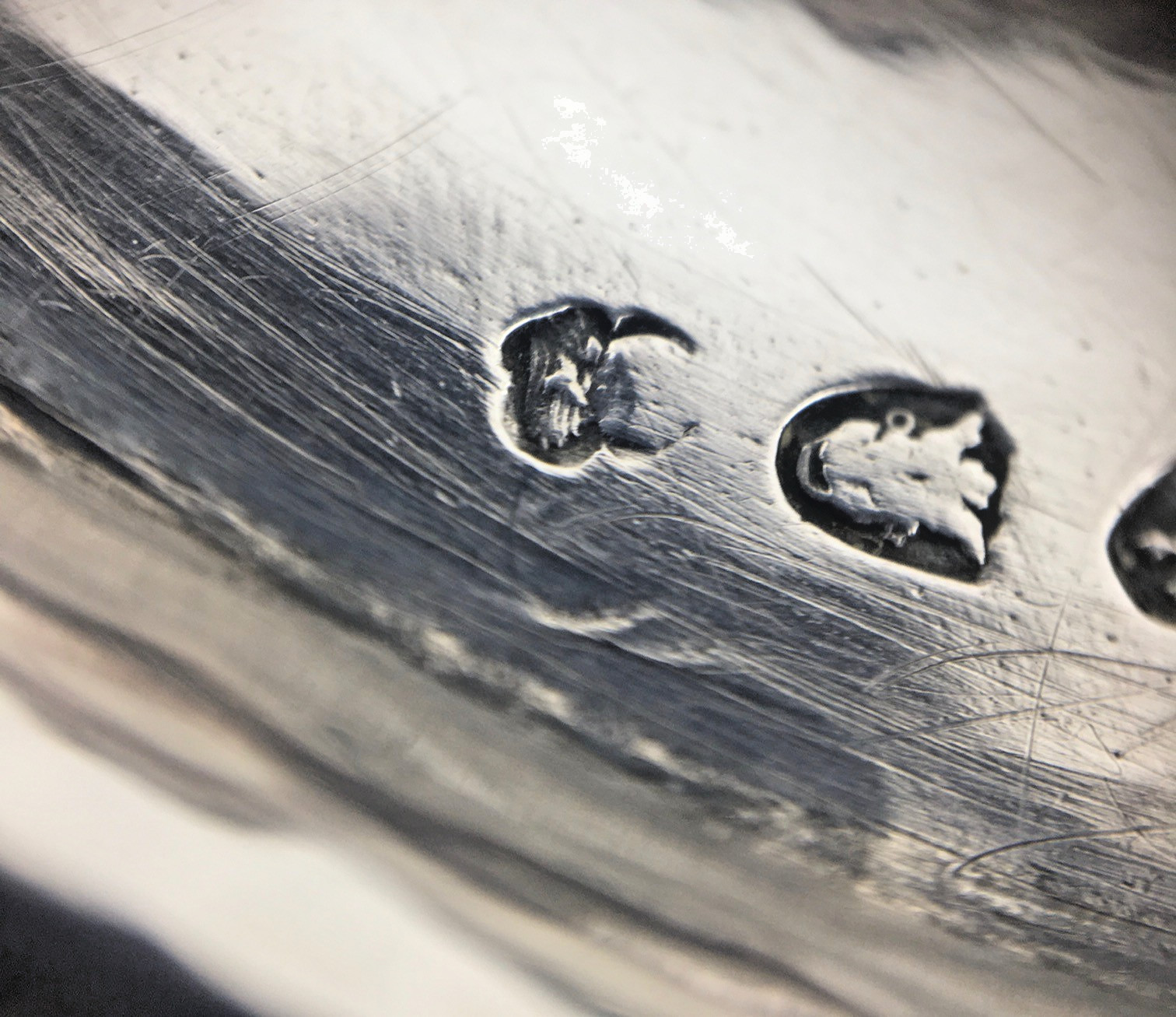 Antique English George III Appolone RUDKINS Sterling Silver Coconut Goblet