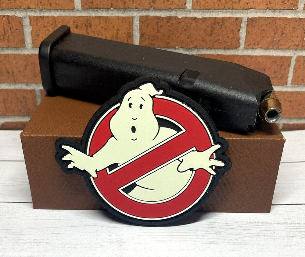 Tactical PVC Patch - Ghostbuster Patch - Hook Loop Ghost Glow in Dark Patch