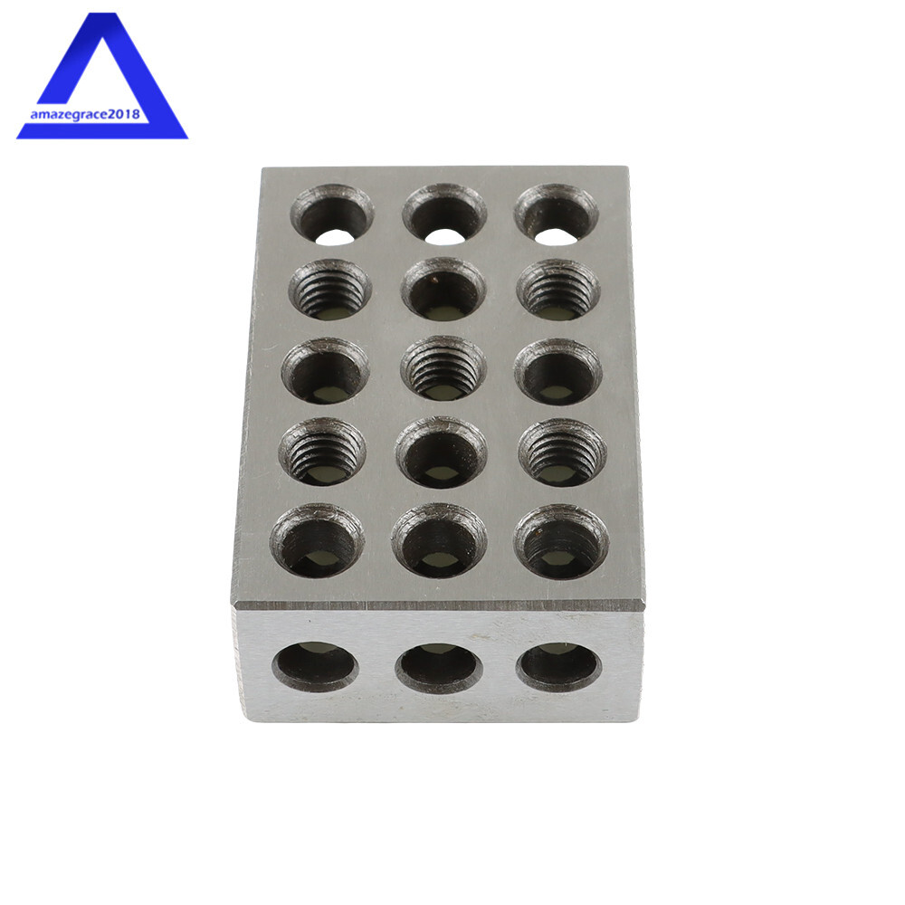 8 Piece 1-2-3 123 23 Hole Precision 0.0001 Block Set With Screws HEX KEY