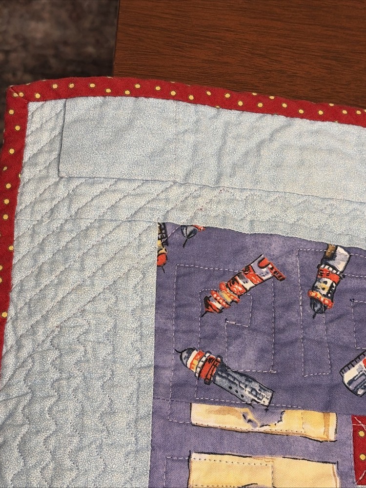 Double Sides Lighthouse Quilted Wall Hanging Completed