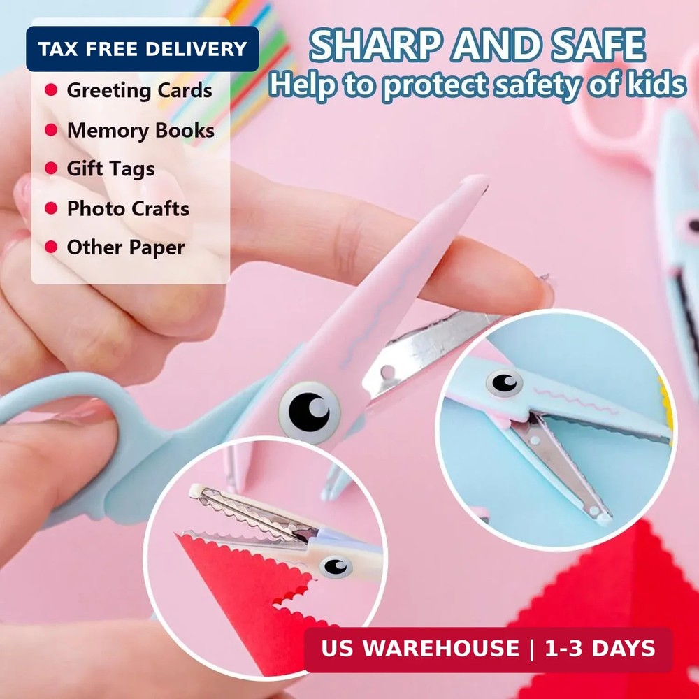 Scissors for Crafting (2-Pack)-Decorative Pattern Edge Craft Scissors,Suitable f